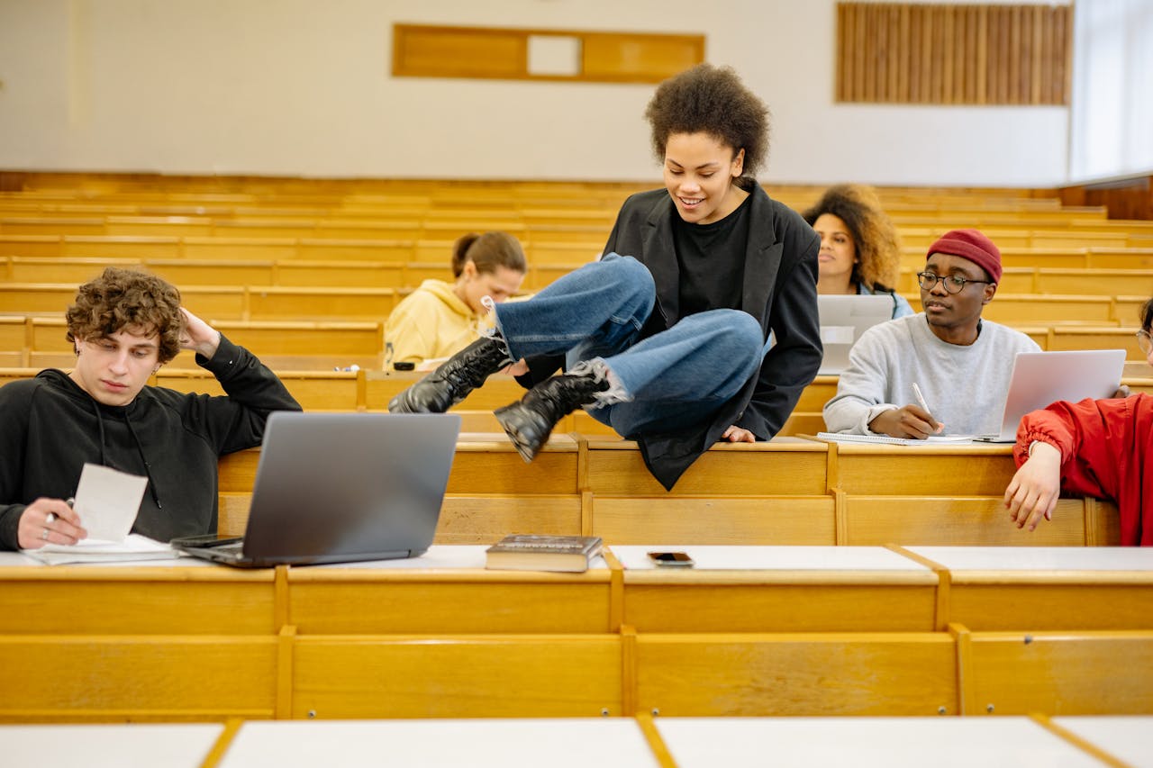 enthousiastic students