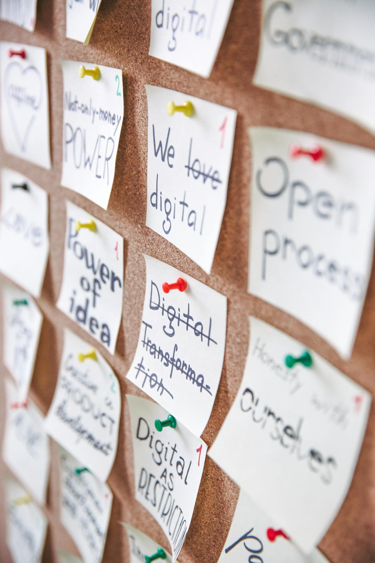 notes on a board